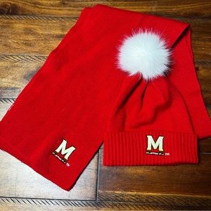 University of Maryland Hat & Scarf Set
